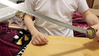 swords of Northshire Demon Slayer sword unboxing