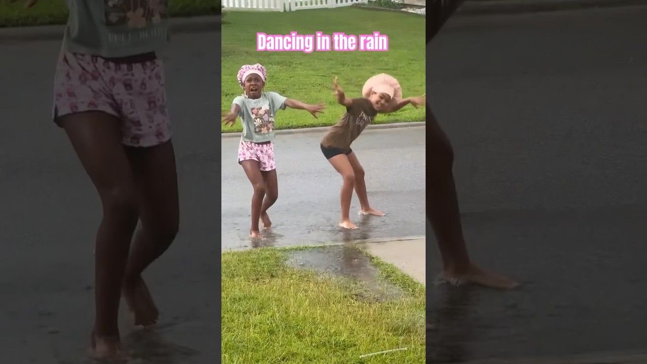 Dancing in the rain is fun ⛈️☂️💃🏾 