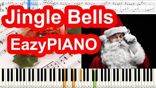 [EazyPiano] Jingle Bells - Kids Christmas Carols Songs : Piano Cover & Tutorial | Mob Melody