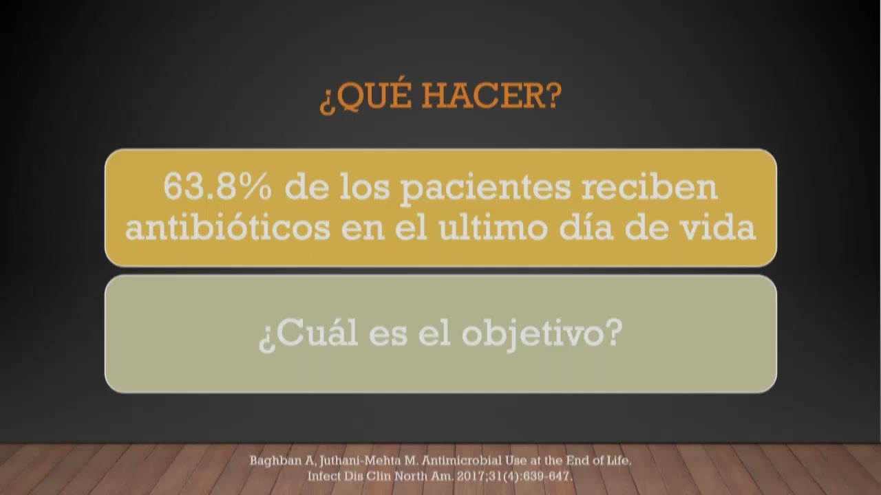 Antibióticos en fin de vida. Dr Sebastian López. Residente Geriatría Universida del Caldas.