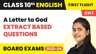 Extract Based Questions  A Letter To God  Class 10 English Literature Chapter 1202223