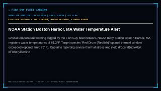 NOAA Station Boston Harbor MA Water Temperature Alert