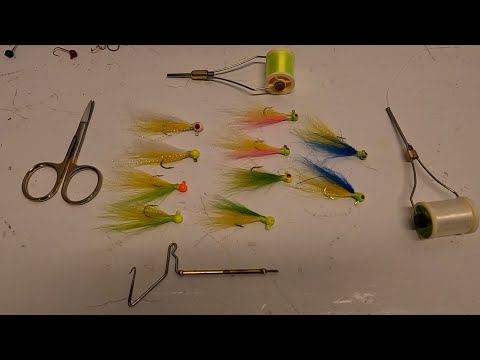 Banana Hand Hair Jigs For Crappie/Great Winter Crappie Bait 