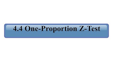 STAT 251 Video 22: One-Proportion Z-Test