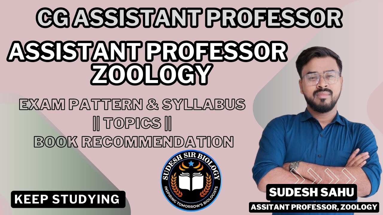 Assistant Professor Zoology|| Exam Pattern & Syllabus || Topics || Book Recommendation || Sudesh Sir