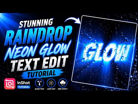 Neon Glow Drip Text Effect in InShot 🔥 | Easy Editing Tutorial