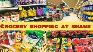 Grocery shopping at shaws supermarket @TheWatlerFamily