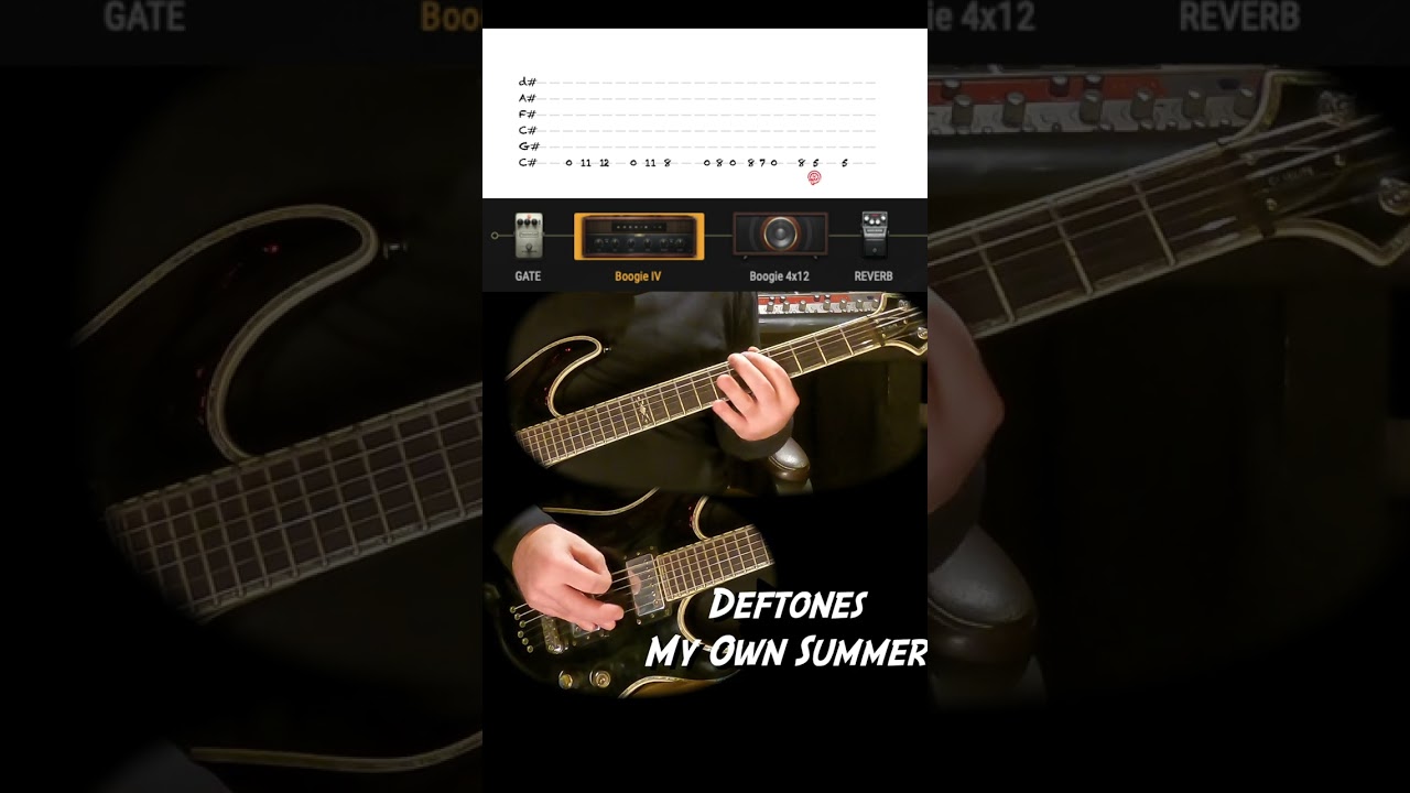 Deftones - My own Summer (Shove It)  Guitar Lesson  