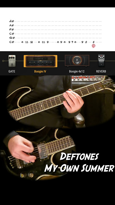 Deftones - My own Summer (Shove It) Guitar Lesson #guitarlesson #music #guitar #musiclesson