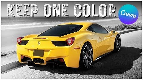 Keep One Color in Black & White Image | Canva Tutorial | Mazrify