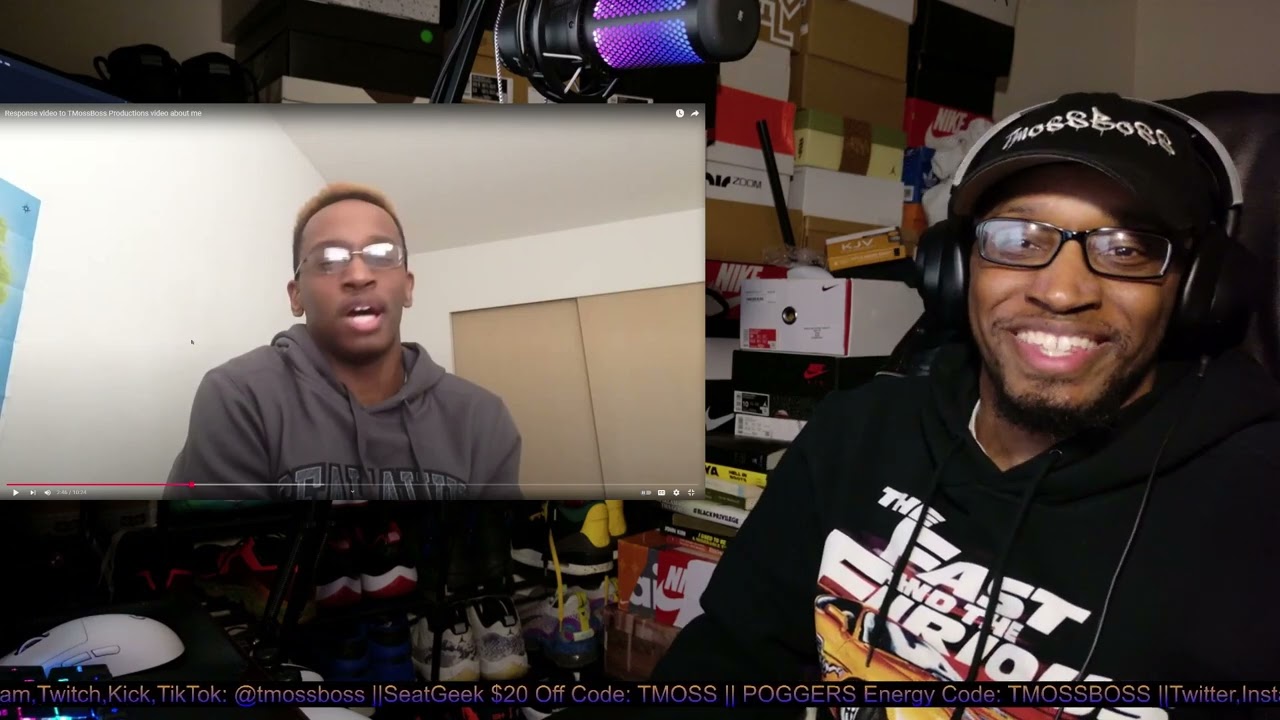 Response video to TMossBoss Productions video about me REACTION!!