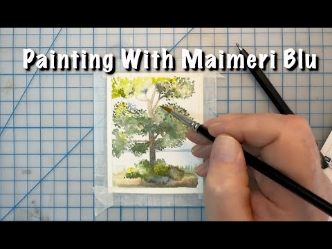 Painting with Maimeri Blu
