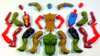 Emble Superhero Toys..thanos Armor Vs Ironman Vs Spider Hodhi Vs Hulk Smash..