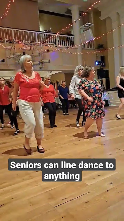 Seniors Line Dance to any song! #shorts