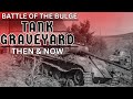 Battle of the bulge  tank graveyard la gleize then  now part 2