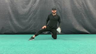 Notes: One Knee Down Kickstand Stance for Catchers