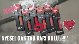 IMPLORA URBAN LIP CREAM MATTE  (All shade swatches, tes transfer-proof & ketahanan)