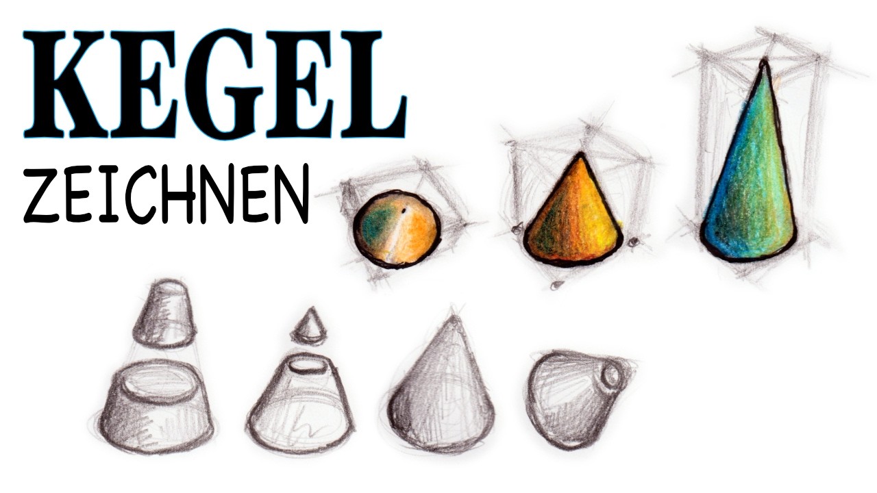Kegel zeichnen ✍️ mit dieser Anleitung!