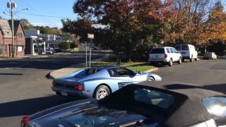 Cars Arriving For Miller Motorcars Ferrari Owners Autumn Rally 2014
