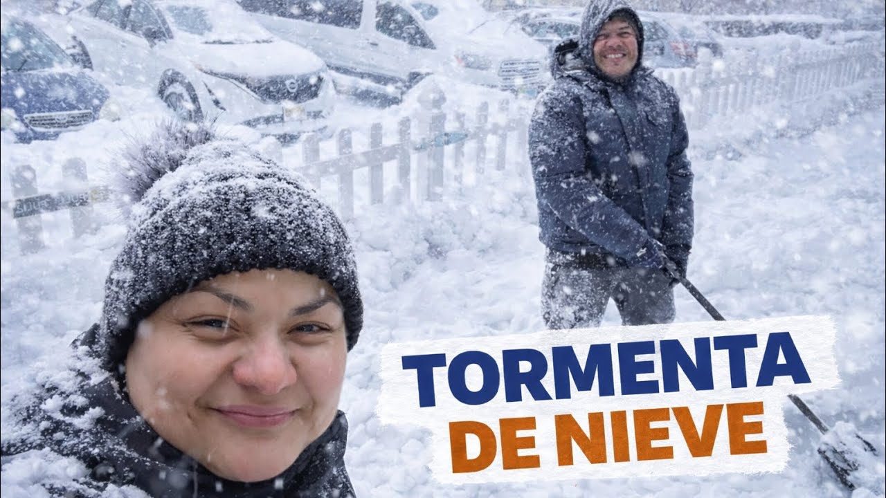 Tormenta de Nieve 2026 asi nos la pasamos☃️🇸🇻Les Presento mi esposa de 🇭🇳