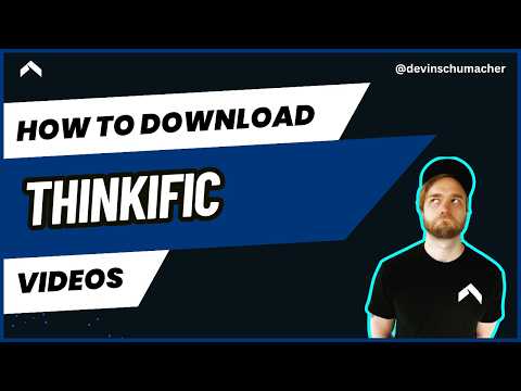 How to Download Thinkific Course Videos for Free (Chrome Extension Method)