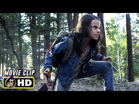 LOGAN (2017) Movie Clips - Forest Fight [HD] Hugh Jackman