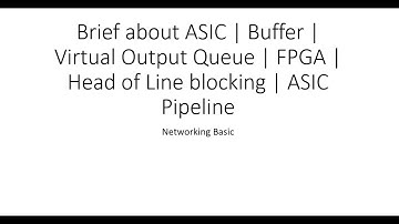 Brief about ASIC | Buffer | Virtual Output Queue[VOQ] | FPGA | Head of Line blocking | ASIC Pipeline