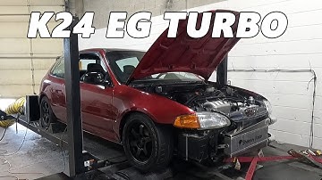 K24 Swapped Turbo EG Hatchback Dyno Tune