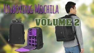 Unboxing Mochila Para Fotografo Sem Taxa Aliexpress Schoolbag Volume 2 Huwang