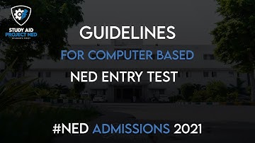 NED ADMISSIONS 2021 | ENTRY TEST GUIDELINES | ECAT 2021