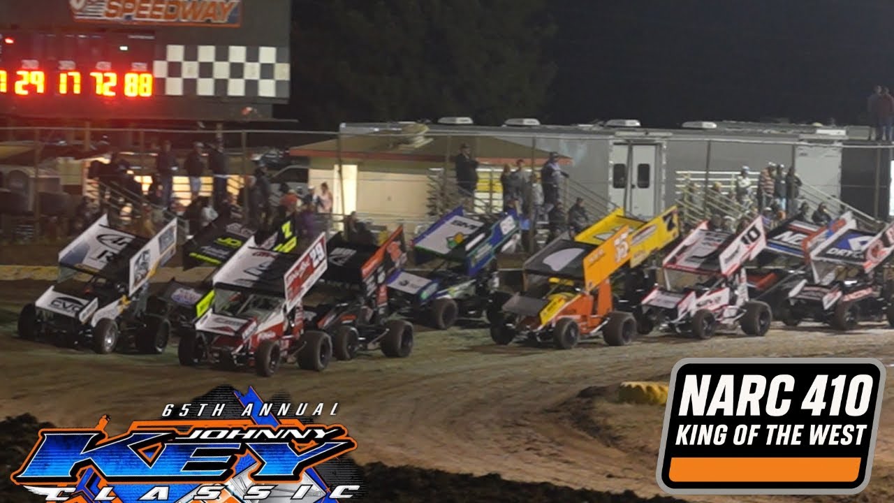 410 Winged Sprint Car | 65th Johnny Key Classic | NARC King of The West A-Main at Ocean Speedway