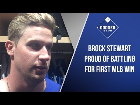 Brock Stewart After Earning His First Major League Win