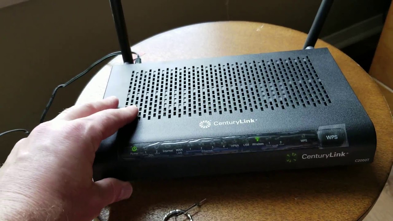 How to Factory Reset Century Link Modem Router C12T