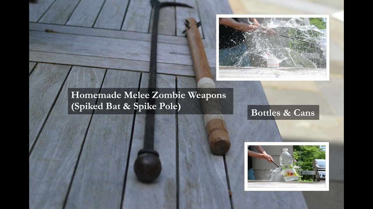 Homemade Melee Zombie Weapons (Spiked Bat & Spike Pole 