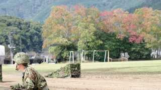 陸上自衛隊　飯塚駐屯地　創立47周年記念行事　模擬戦闘訓練１