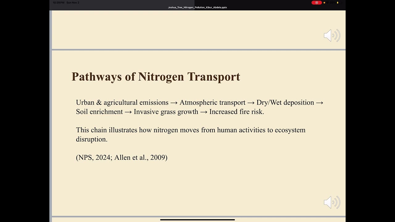 Nitrogen Pollution at Joshua Tree National Park