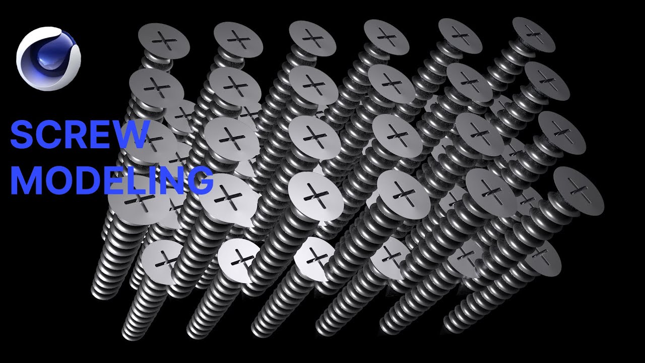Modeling Screw in Cinema 4D R25 | Cinema 4D Tutorial - YouTube