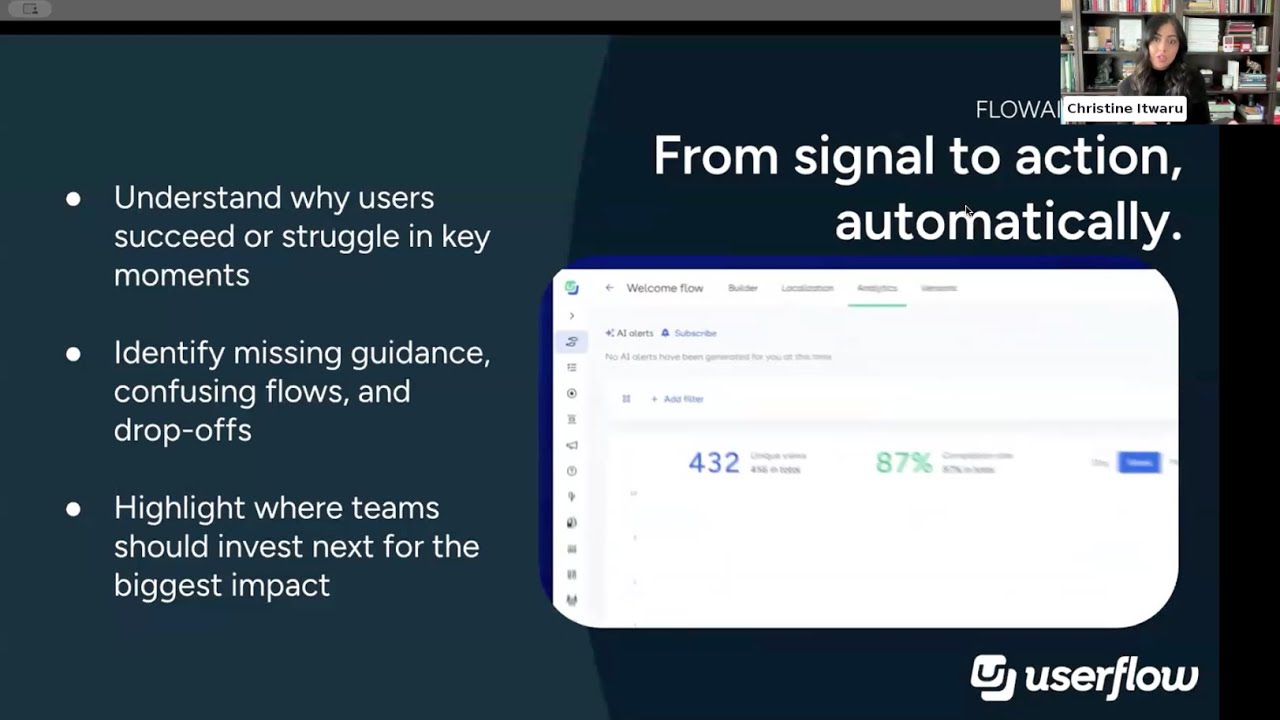 How to Go Beyond Dashboards With AI Insights | Userflow FlowAI Insights Demo