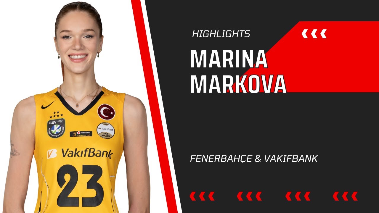 MARİNA MARKOVA Fenerbahçe-Vakıfbank Tüm sayılar- highlights