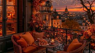 Cozy Autumn Evening Jazz In Paris Montmartre Balcony Cafe Ambience Smooth Jazz For Deep Work