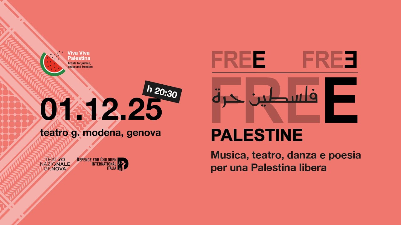 Free Free Palestine - Teatro G.Modena di Genova
