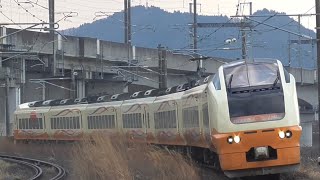 テスト『E653系U101編成・臨時快速列車(送り込み回送)』2021/2/20(JR東北本線・東福島駅~伊達駅「志和田踏切」) ※ 福島県沖大地震による東北新幹線不通に伴う救済臨時列車。
