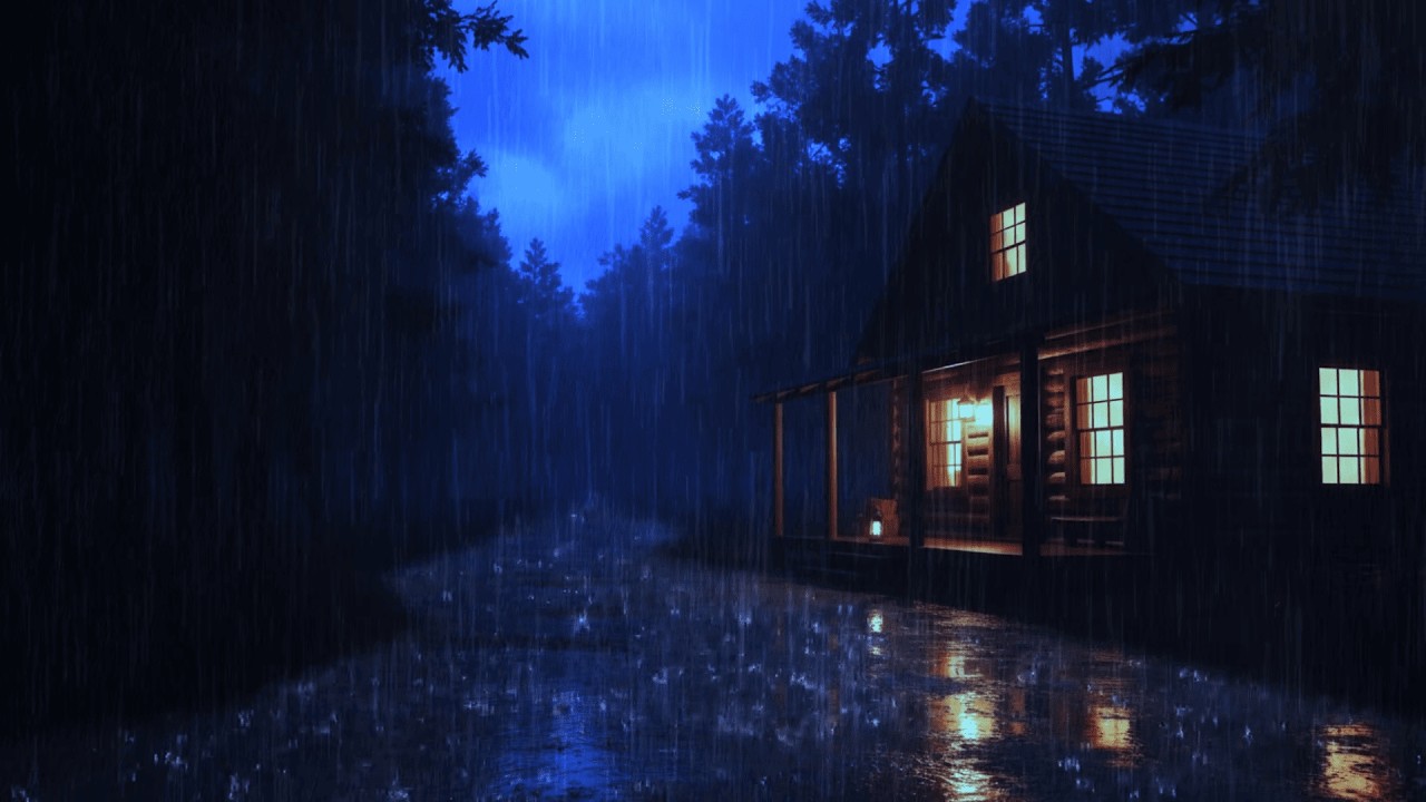 Cozy Sounds of Rain│Heavy Storm Sounds│Relax│Cozy Cottage