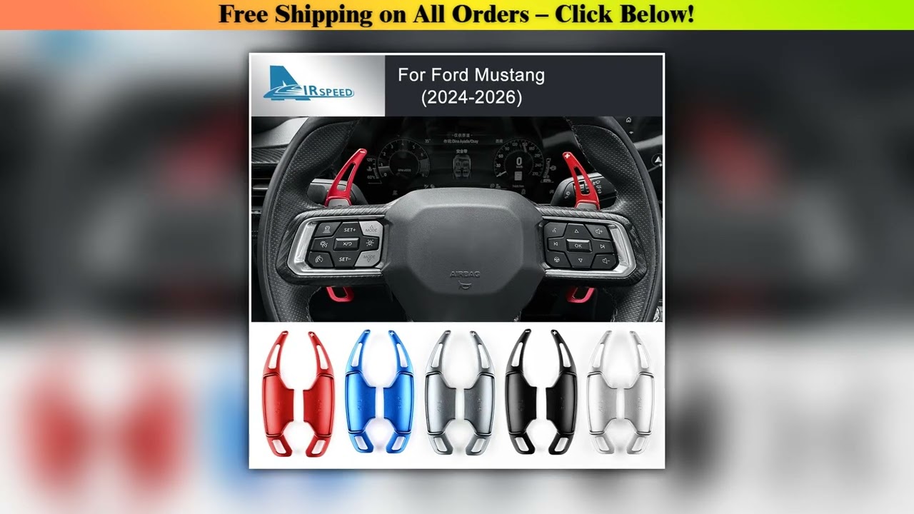 For Ford Mustang GT Dark Horse EcoBoost 2024 2025 2026 Car Steering Wheel Shift Paddle Gear Paddles