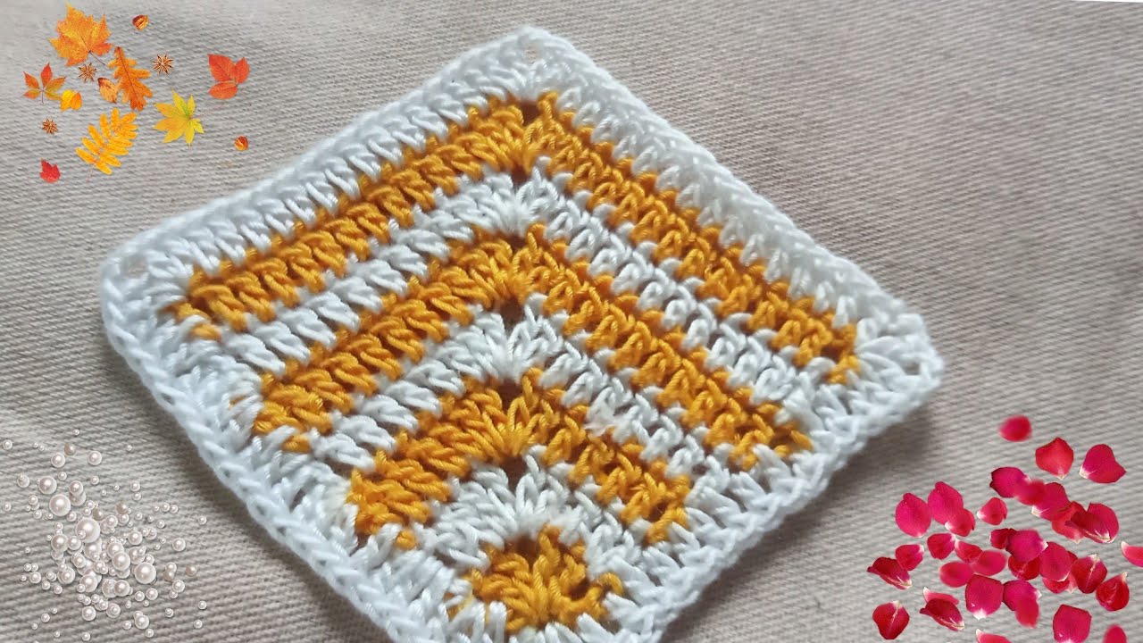 Different & easy crochet granny square tutorial || কুশিকাঁটার গ্রানী স্কয়ার ||Crochet grace