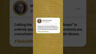Why do we call the Torah “the Law of Moses”? @DRMSH