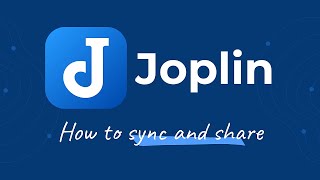 How to synchronise and share your notes - Joplin screenshot 1