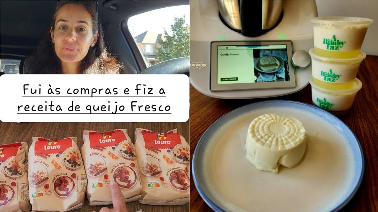Mini vlog: fui às compras e fiz a receita de queijo fresco