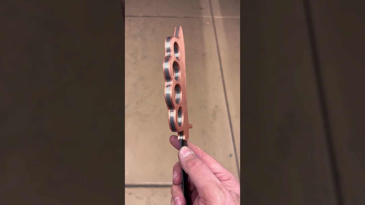 Custom Cooper Handle On WW2 Trench Knife 