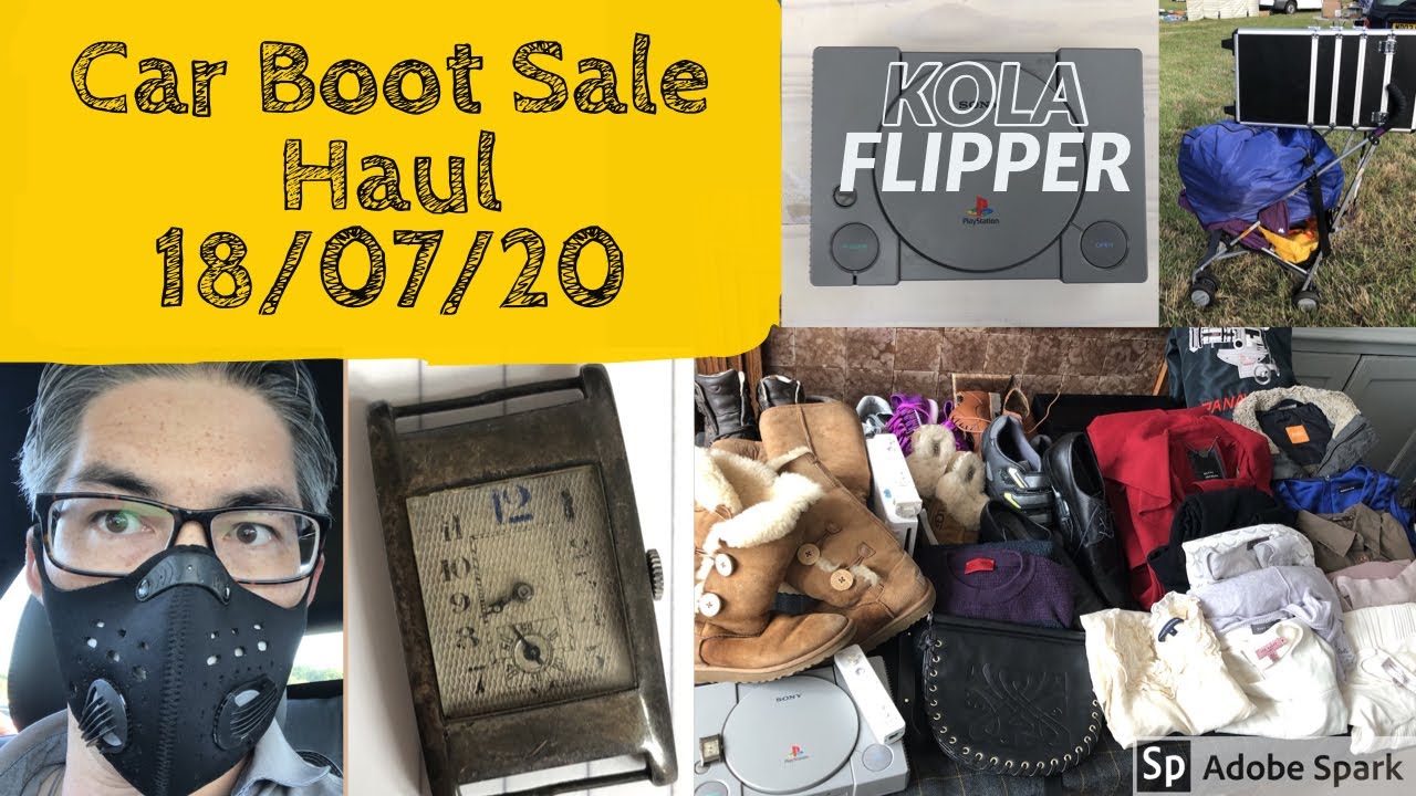Reselling on eBay UK Car boot sale haul 18/07/20. £130 spent